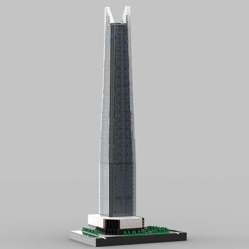 Moc Bouwstenen Modulaire Wereldtoren Ver 2 op 1/650e Schaal Model Technologie Blokken Kerst DIY Speelgoed Bouw Geschenken