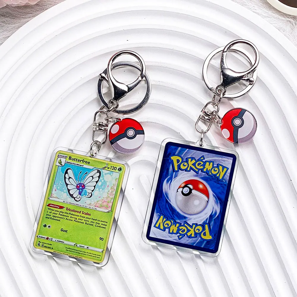 Pokémon-personages Pikachu Bulbasaur Jigglypuff Acryl sleutelhanger Tasbedels Accessoires Rugzakhanger Sleutelhouder Vriend Geschenken