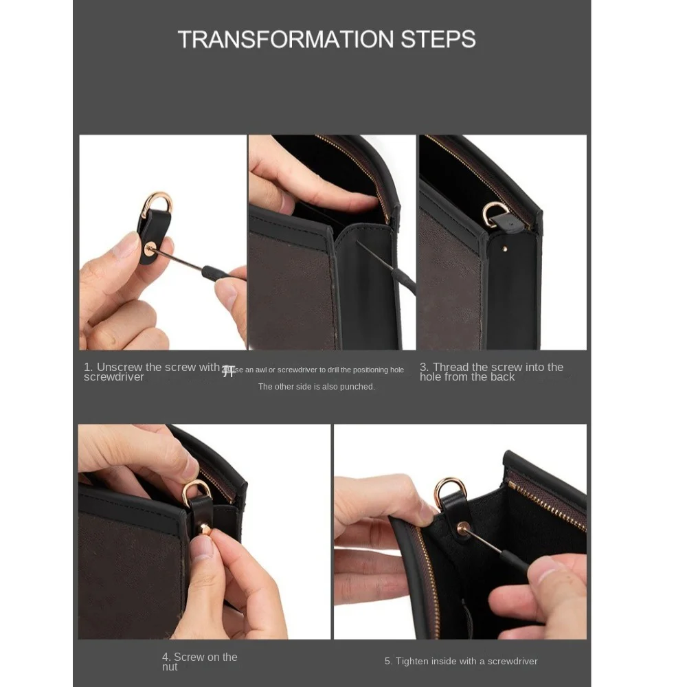 

New D-Shaped Bag Buckles PU Universal Bags Strap Ornaments Handbag Buckle Bag Supplies