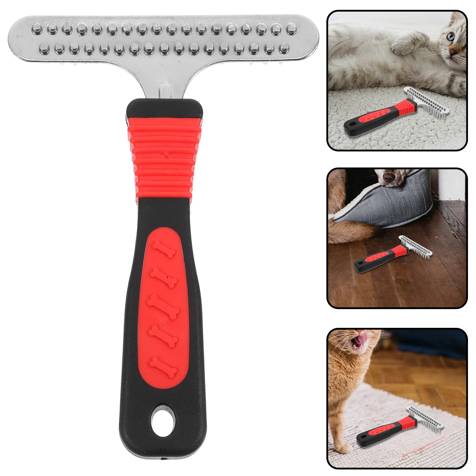 Ergonomic Dog Dematting & Hair Removal Rake product image
