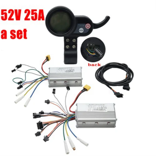 AS98-전기 스쿠터 듀얼 드라이브 컨트롤러 JP 48V 52V 60V 25A 50A 브러시리스 컨트롤러 AB 전면 후면 드라이브 컨트롤러 키트