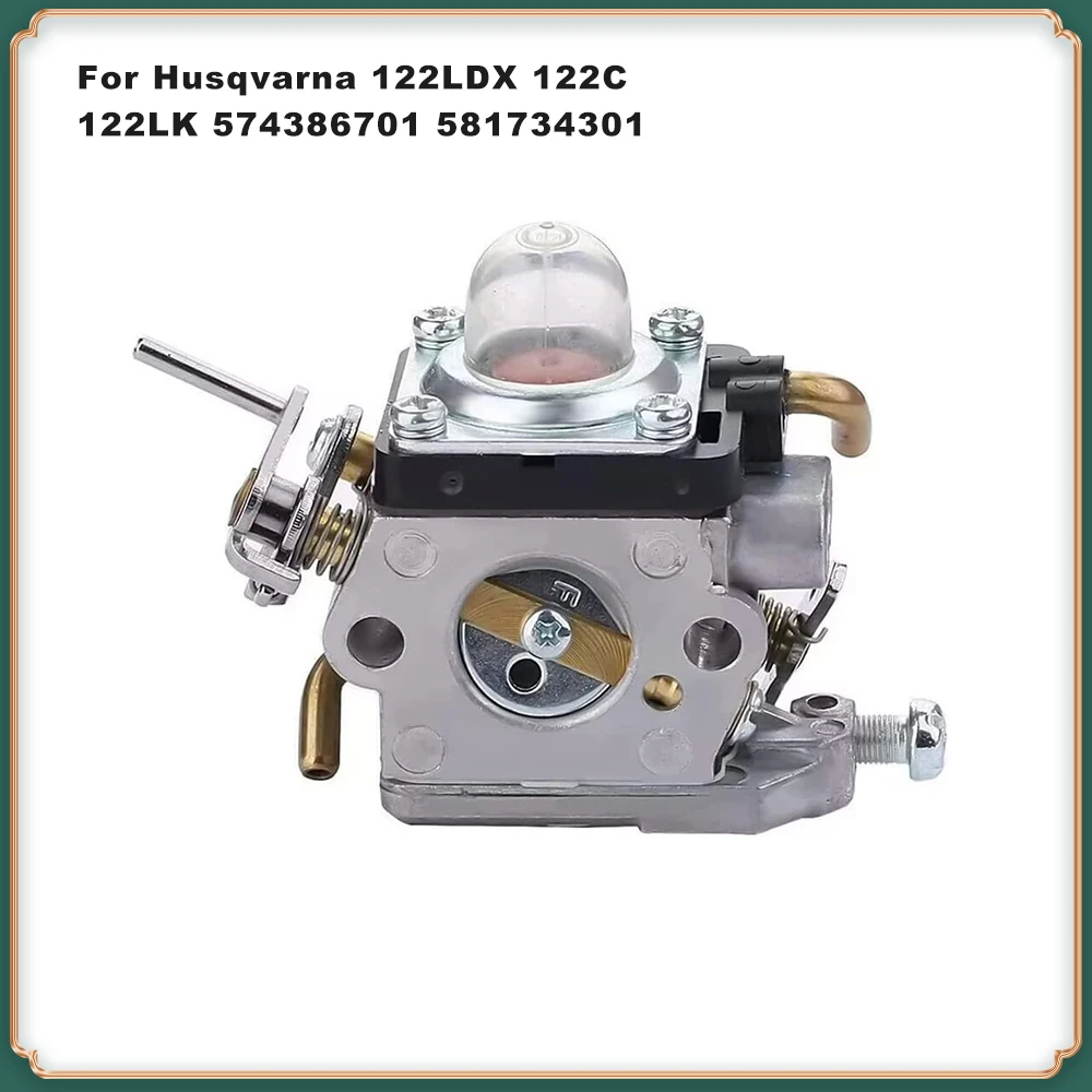 

Carburetor for Husqvarna 122C, 122LDX, 122LK 22cc Trimmer - Parts 574386701 & 581734301