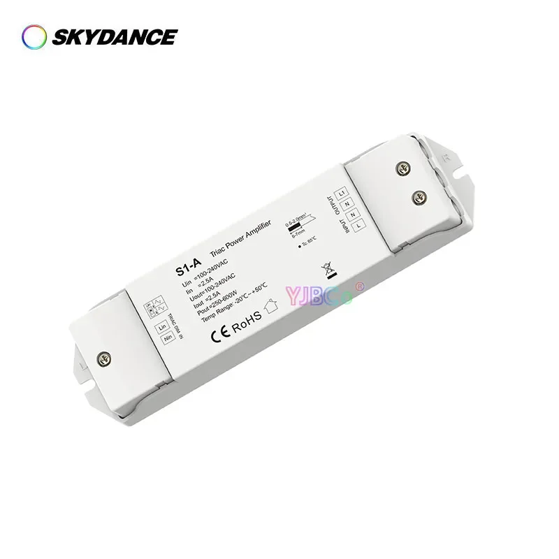 Skydance S1-A single color Lights Triac Power Amplifier 100-240VAC 2.5A for Repeater LED drivers power extension of triac dimmer