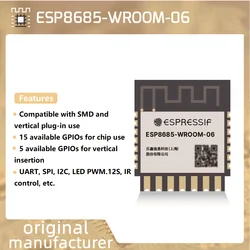 Módulo ESP8685-WROOM-06, chip ESP8685 incorporado, microprocesador de un solo núcleo RISC-V de 32 bits