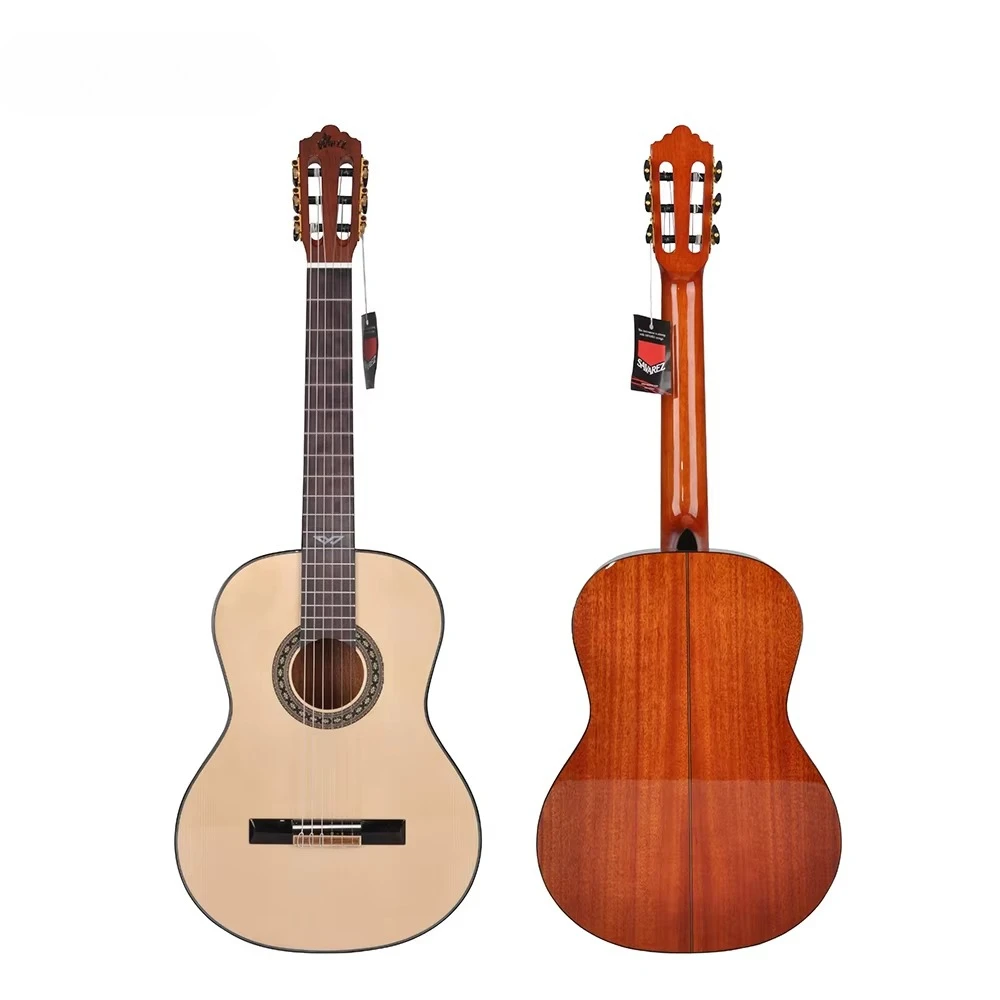 جيتار كلاسيكي (ACG118) عالي الجودة مصنوع يدويًا من خشب التنوب #1