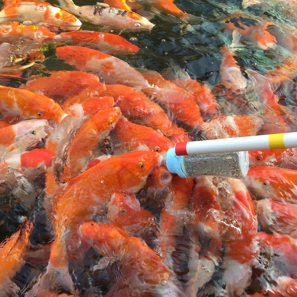 

2pcs Fish Feeder Bottle 180ml Long Rod Plastic Aquarium Tank Supplies Betta Carp Food Vacation Feeding Easy Clean Pet Care