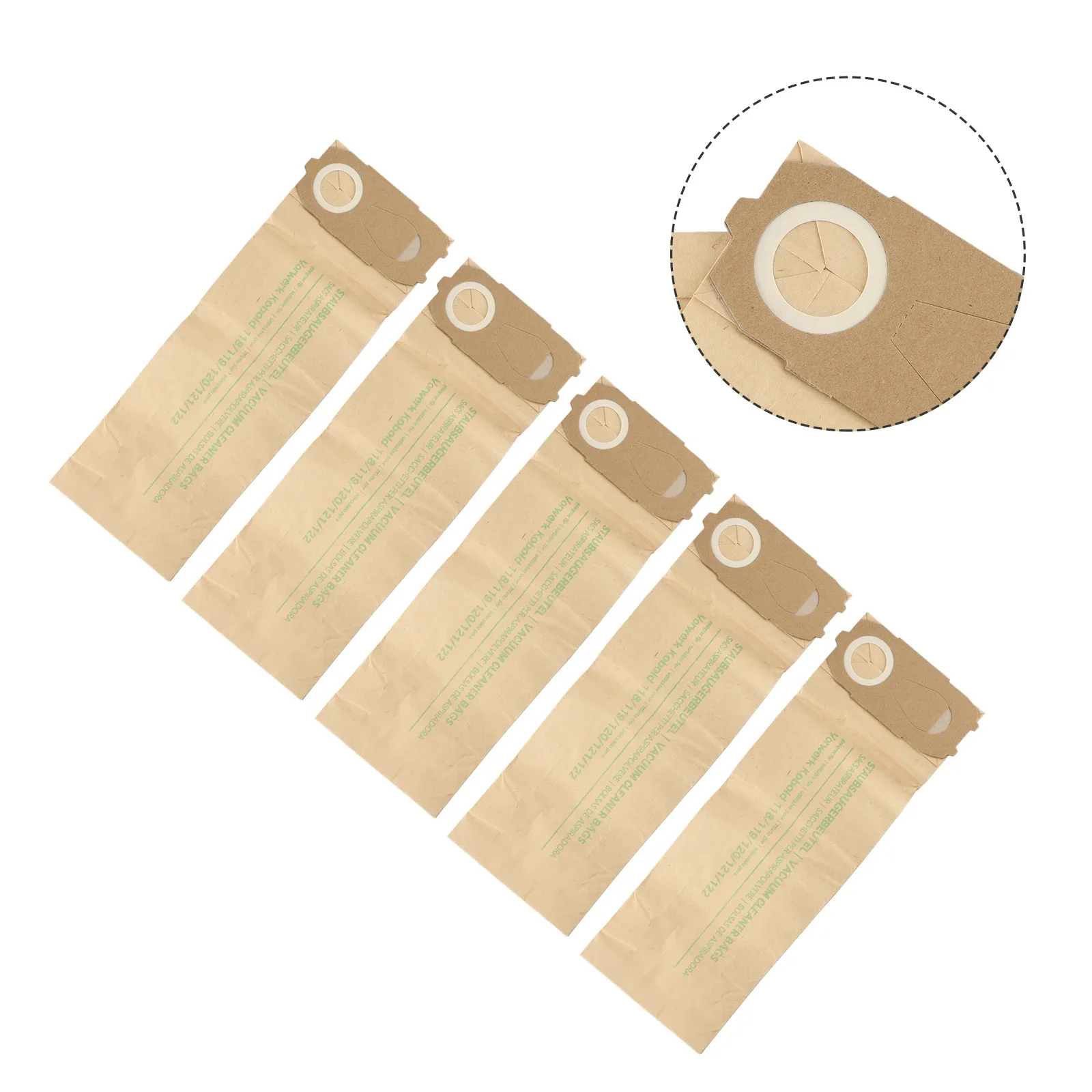 5 قطعة أكياس الغبار ل VK 118 119 120 121 122 مكنسة كهربائية التنظيف المنزلي استبدال الملحقات #5