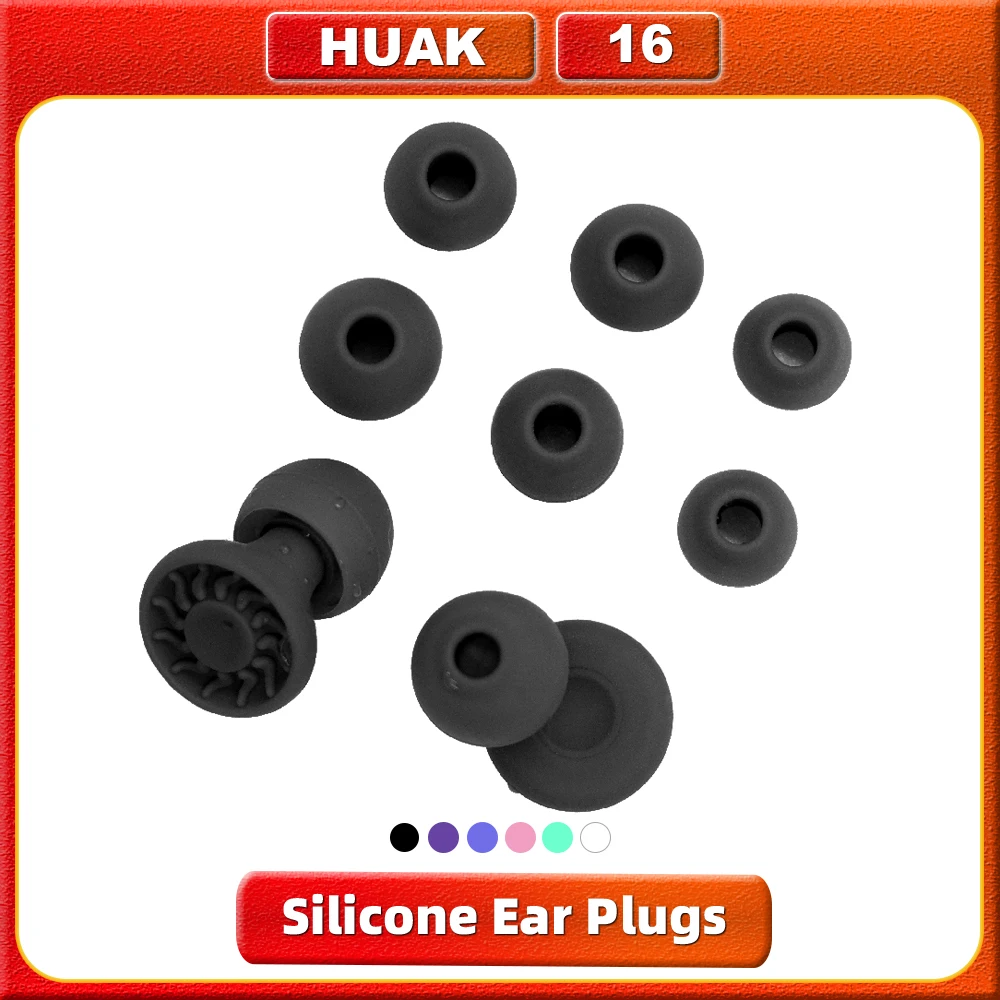 HUAK Silicone Earplugs for Swimming Sleep Noise Cancel Noise Reduction-Soundproof Reduce Disturbances -Earplugs