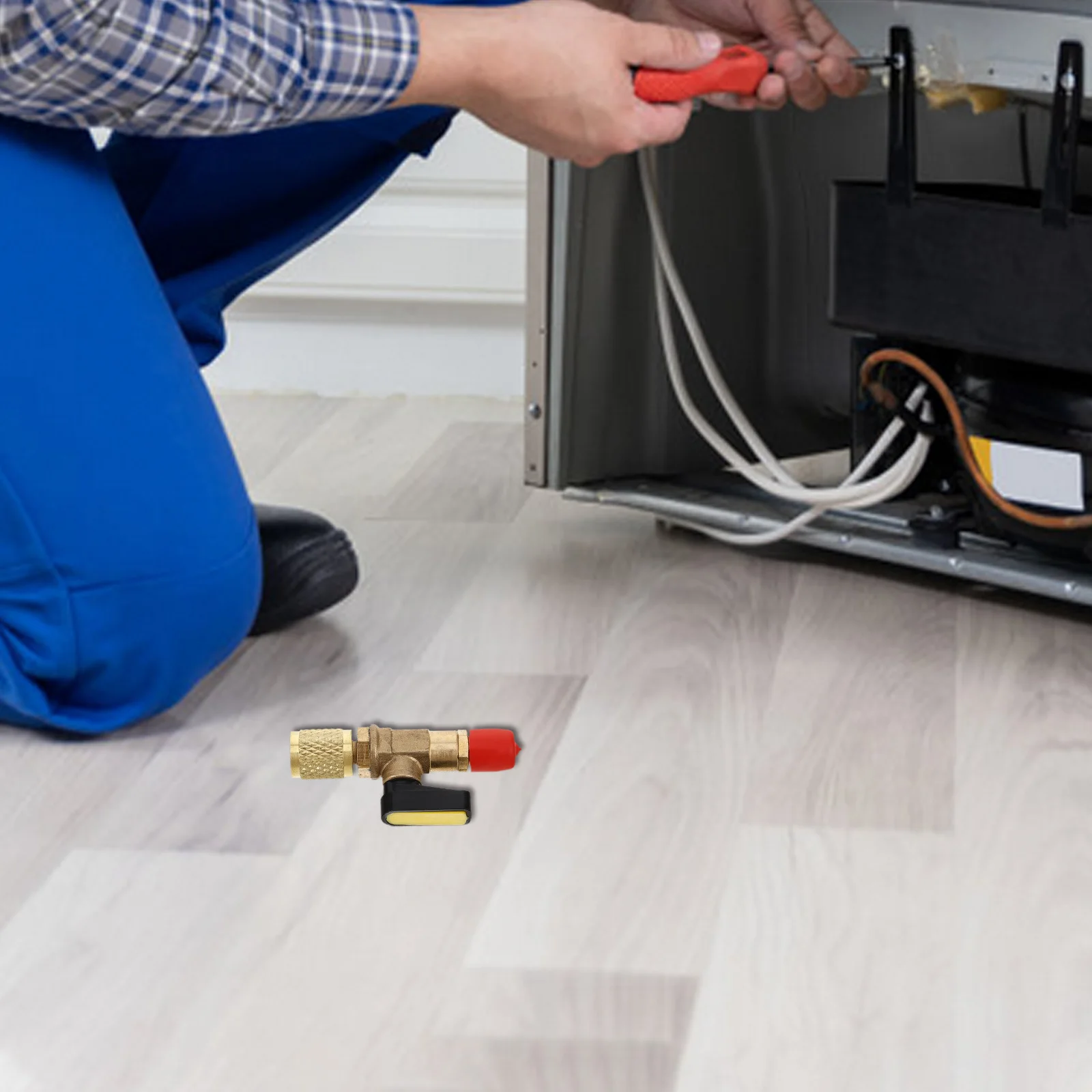 

Refrigeration Ball Valve Adapter with Shut-Off Feature for Hvac and Ac Systems Refrigerant Charging Control Valve for Air