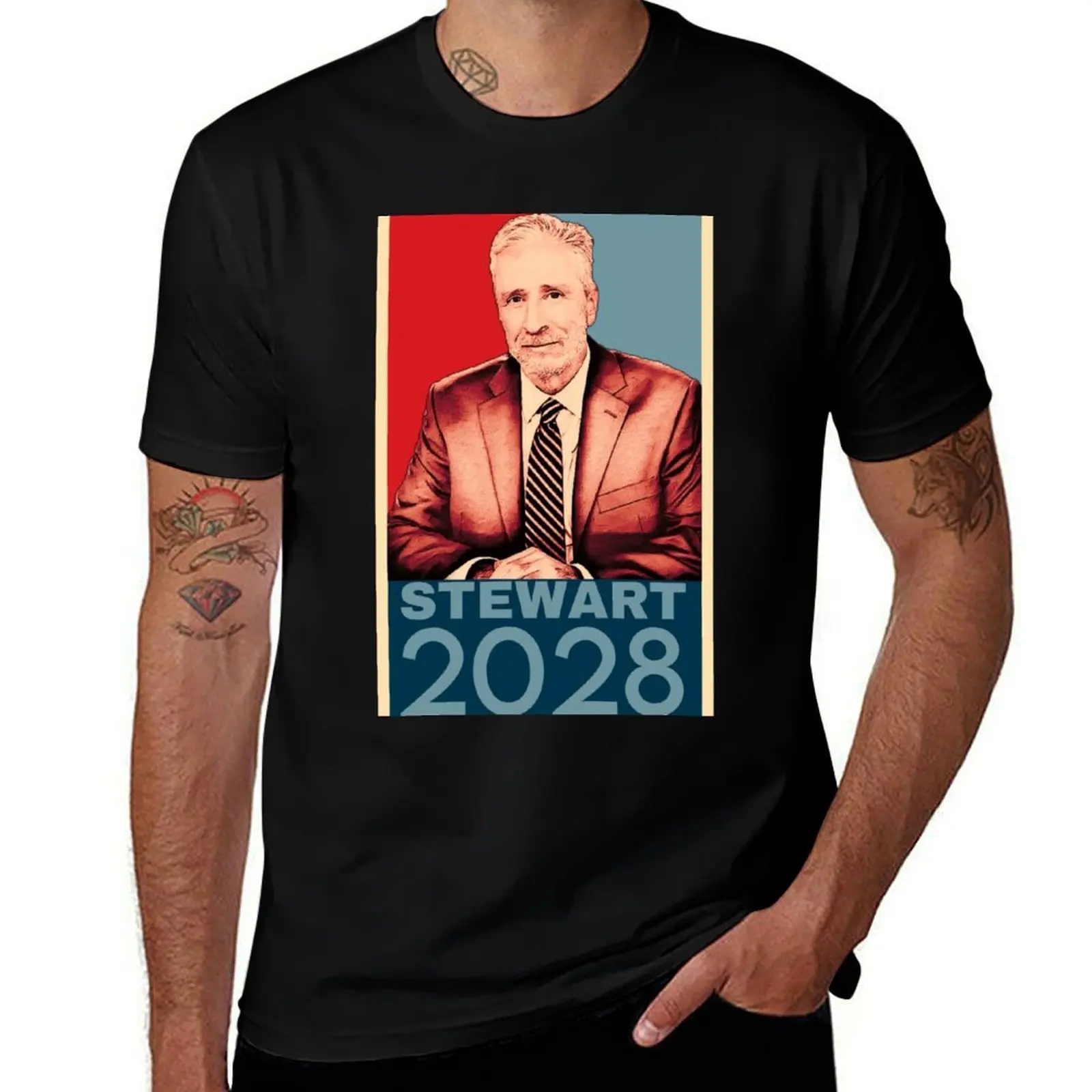 

Jon Stewart 2028 T-Shirt oversizeds customs design your own sweat mens t shirt