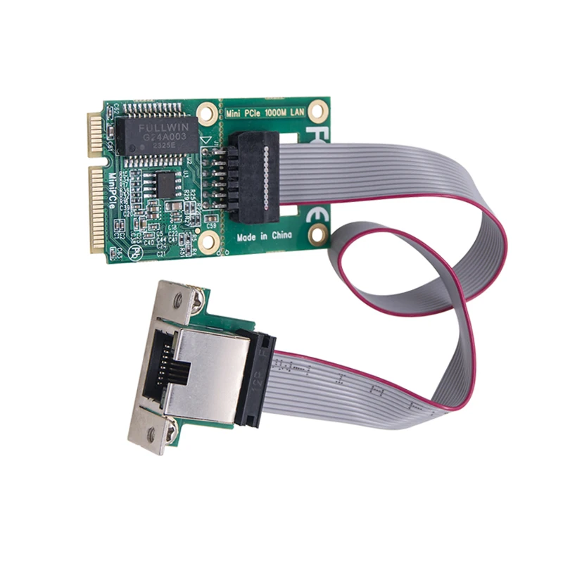 Mini PCI Express para RJ45 COM Porta Gigabit Ethernet Network Adapter, Placa de rede única porta elétrica para o servidor, Chip I210AT, 1G