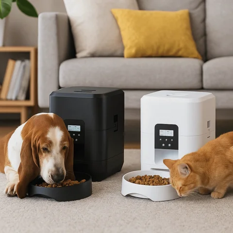 Button/WIFI Version 2L Smart Cat Feeder APP Control Quantitative Cat Automatic Feeder Timed Dog Dry Food Dispenser Home