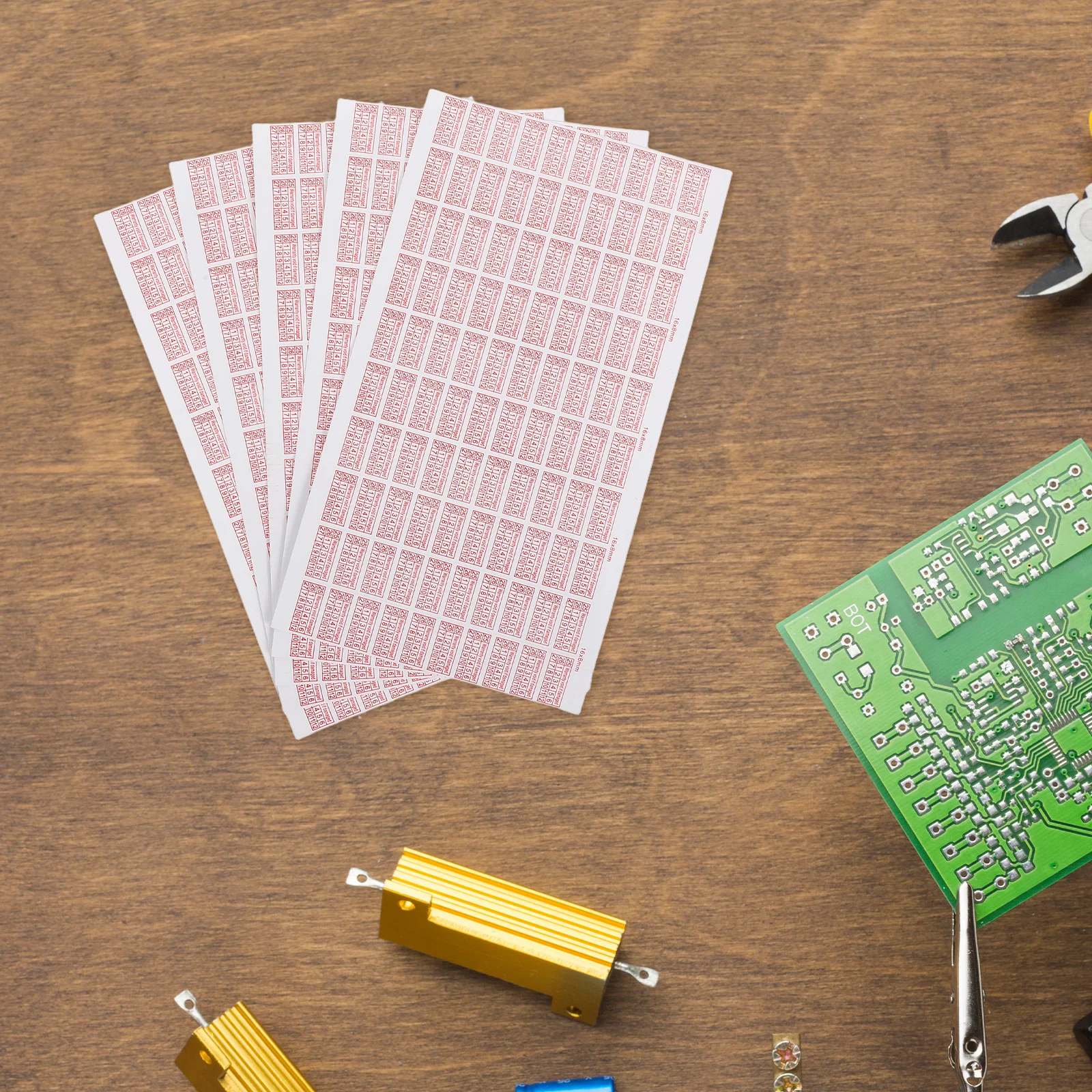 

5 Sheets Tamper Evident Labels Warranty Stickers Easy Install Adhesive Tamper Proof Security Stickers for Product Protection