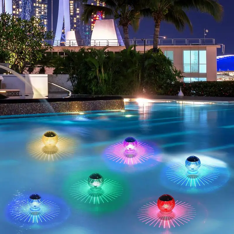 

Solar Floating Pool Light IP44 Waterproof Solar Floating Pool Light Solar Powered Glow Globe Night Lights LED Glow Ball Lamp