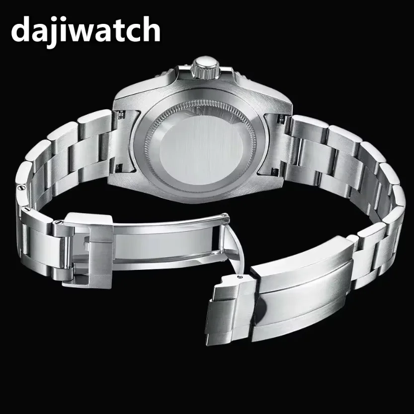 40 مللي متر Corgeut رجل ساعة شعار مخصص فاخر الياقوت NH35 ساعات آلية أوتوماتيكية السيراميك الحافة 120 انقر مضيئة