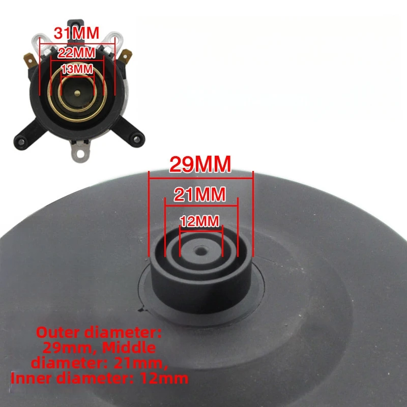 1Pc Electric-Kettle Base 16A Power Connector With Steam Switch Heavy-Duty Heating Chassis Replacement Part For Most Kettles