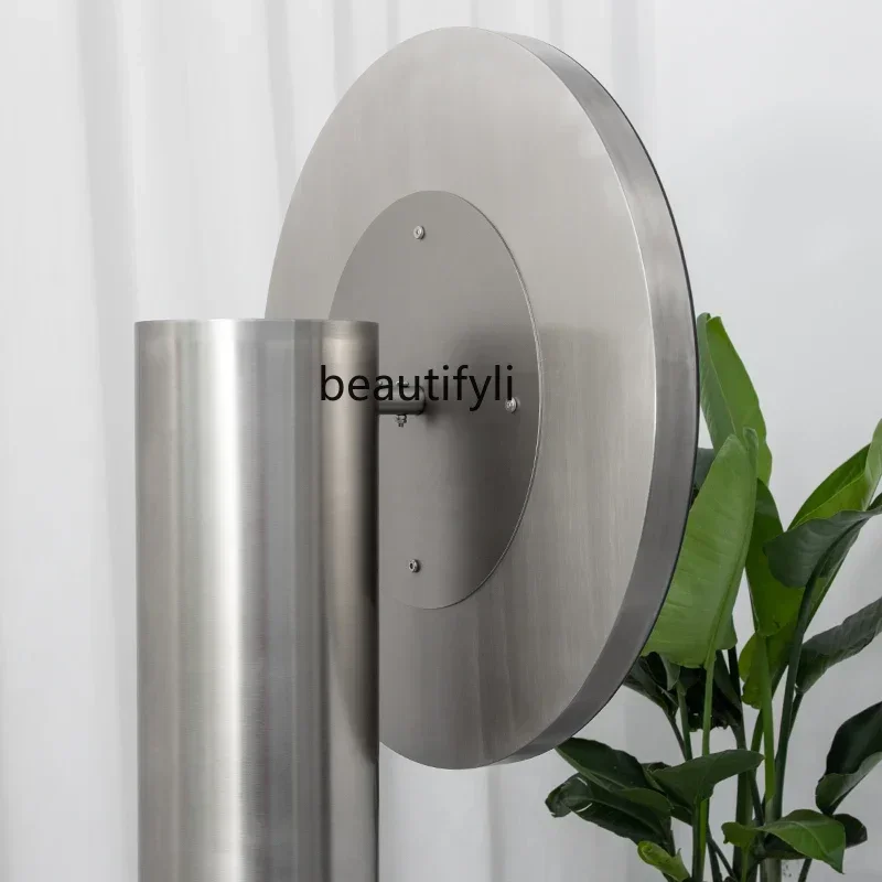 06Stainless Steel Barber Single-Sided Mirror Hair Salon for Hair Salon Hair Cutting and Perming Mirror