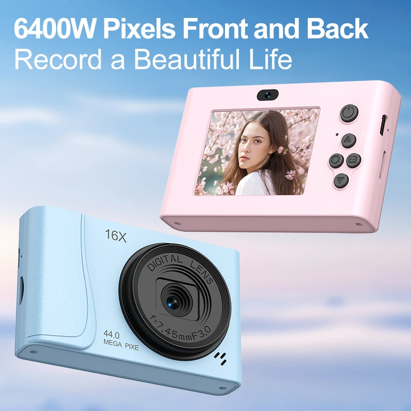 2025 جديد 4K كاميرا رقمية السفر Selfie كامارا 50 ميجابكسل HD التكبير التصوير الدخول على مستوى الاطفال الحرم الجامعي كاميرا ريترو صغيرة الساخن #3