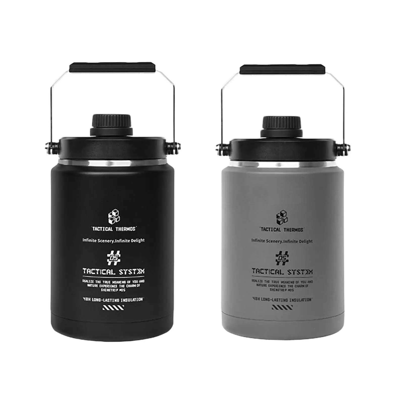 

Ice Jug Stainless Steel Portable Simple Insulated Water Bottle Water Jug Drinks Container for Office Travel Outdoor Sports