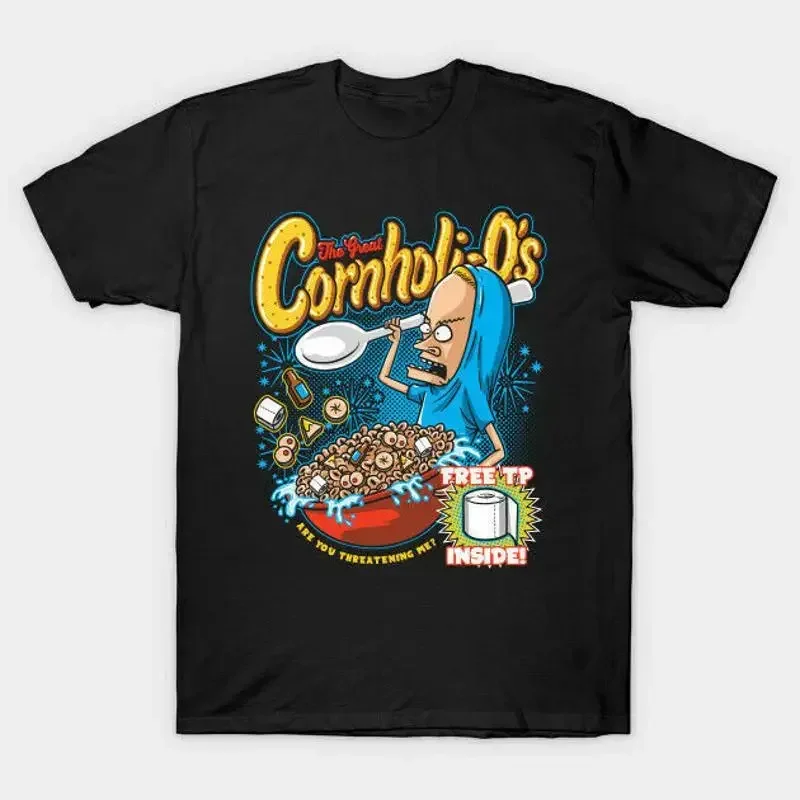 Are You Threatening Me Cornholio's Beavis Butt Head Frog Baseball T Shirt