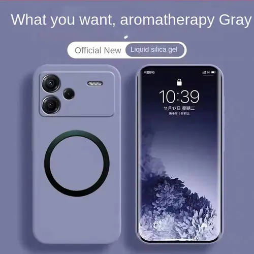 New for MagSafe Phone Case For Xiaomi Redmi Note 13 Pro Plus 14T 15T POCO X6 M6 f8 F7 x7 PRO 15 Ultra Liquid Matte Magnetic Case - Image 3
