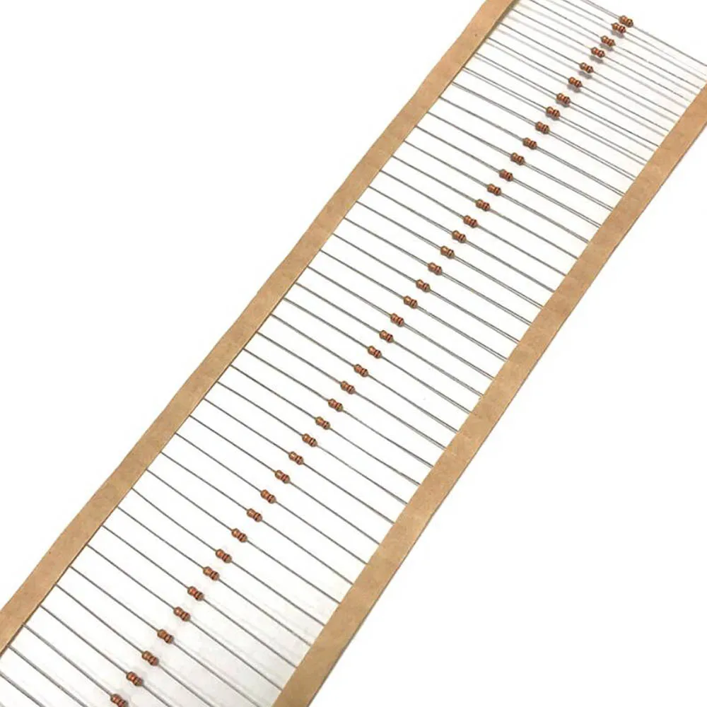1/8W 5% 1R ~ 1M 100Valuesx50Pcs = 5000 sztuk 0.125W węgla rezystor z folii wybrane elementy — zdjęcie 5