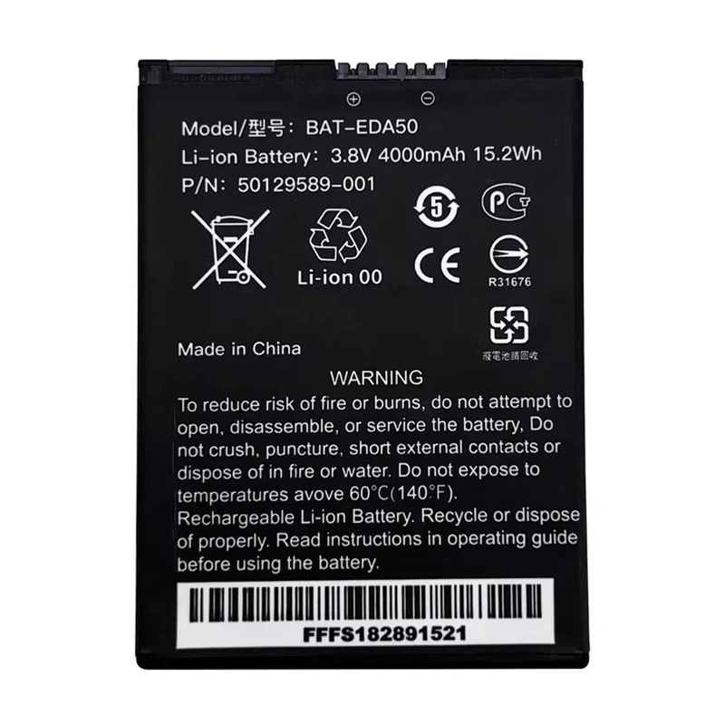 

BAT-EDA50 3,8 В 4000 мАч EAD50 51 Перезаряжаемый литиевый аккумулятор для сбора данных