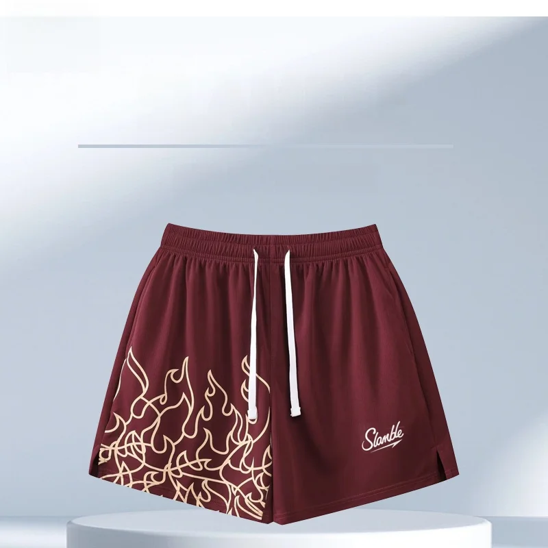 

Slamble Summer New Printed American Sports orts ex Running Baskeall orts Breathable Casual Pants Straight Leg Fit