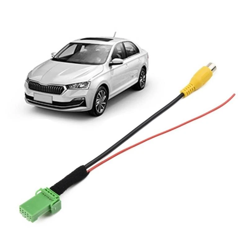 A70F RCA Video Cable Rear View Camera Video Reverse Camera Convert Cable for