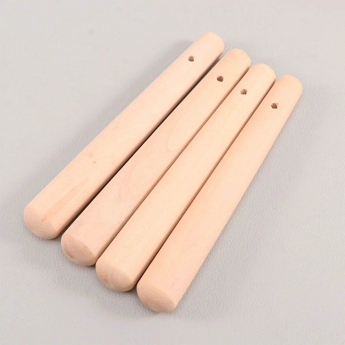 

4Pcs Wooden Food Pestle Natural Wood Muddler Long Handle Ergonomic Grip for Grinding Purees Sauces Soups Mojito Cocktail