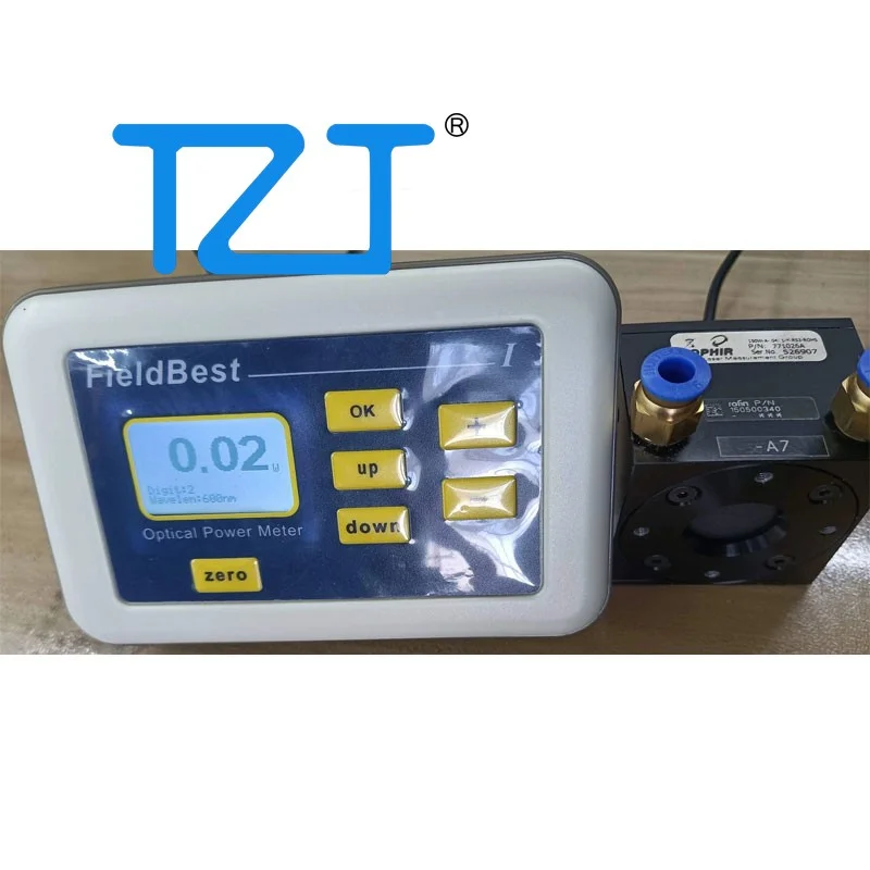 TZT 100W/200W Optical Power Meter for LaserPoint CSW-50-D25 Probe/Ophir 150W-A Probe with Air Cooling Dissipation Module