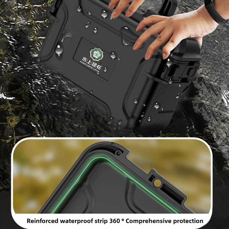 Ausrüstung Schutz Box Multifunktionale Instrument Lagerung Toolbox Wasserdichte Tragbare Werkzeuge Organizer Werkzeug Fall mit Schwamm