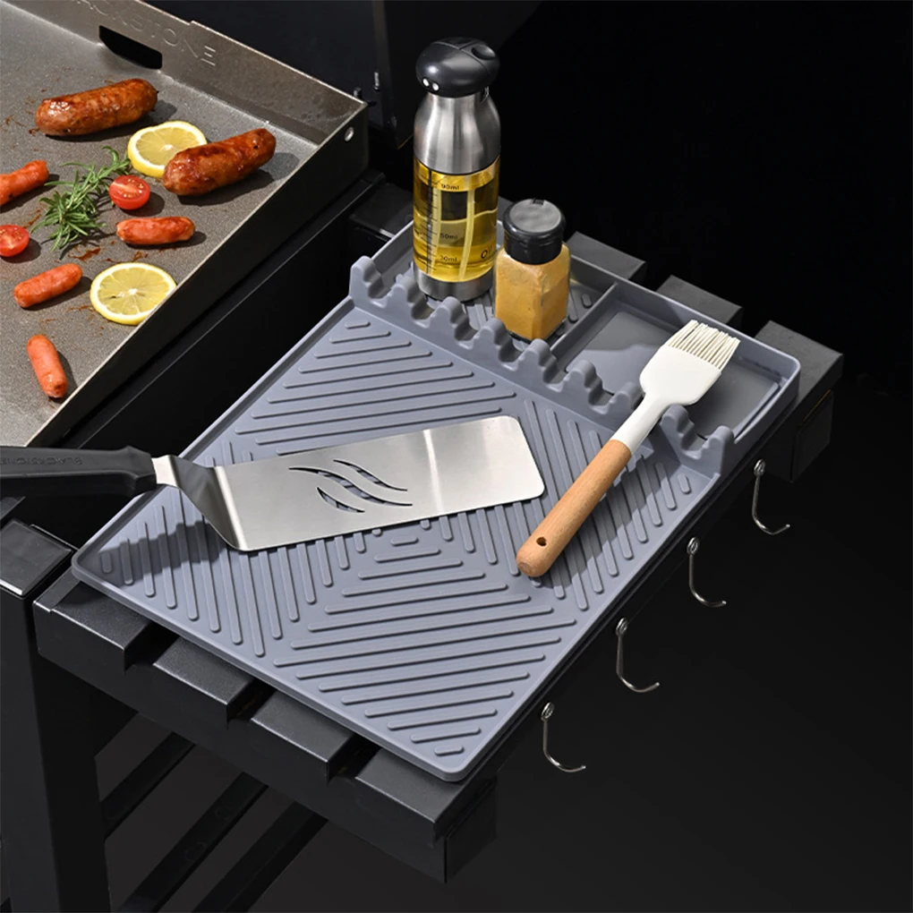 Baking Tray Mat With Hanging Holes – Easy Storage And Accessibility For Baking Needs With Hanging Small gray