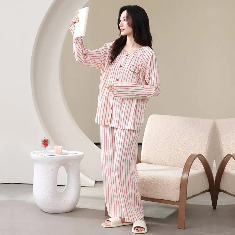 

Pajama Sets Plus Size Women Cotton Floral Breathable Loungewear Summer Lightweight Home Wear Soft Ladies Nightwear Moisture 2026