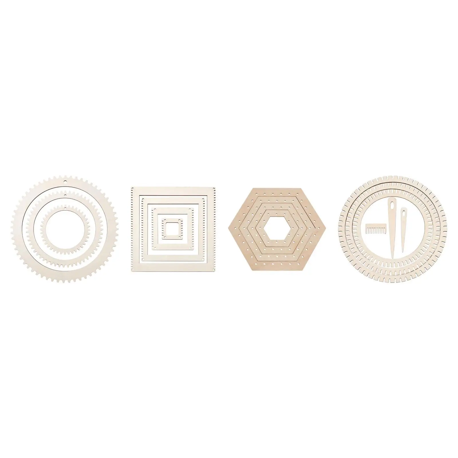 DIY Weaving Loom Kit Wooden Frame Arts Craft Tools for Home Decorations and Kids Creativity view 6