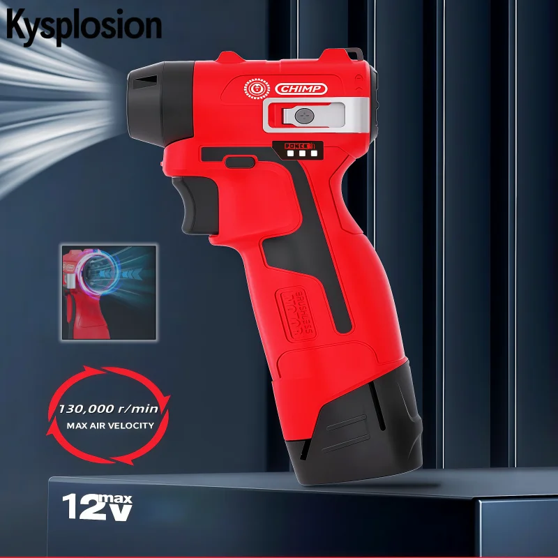 

Мощный бесщеточный мини-воздуходувка 160000 об/мин для аккумулятора Milwaukee M12, портативный турбовентилятор, струйный электроинструмент