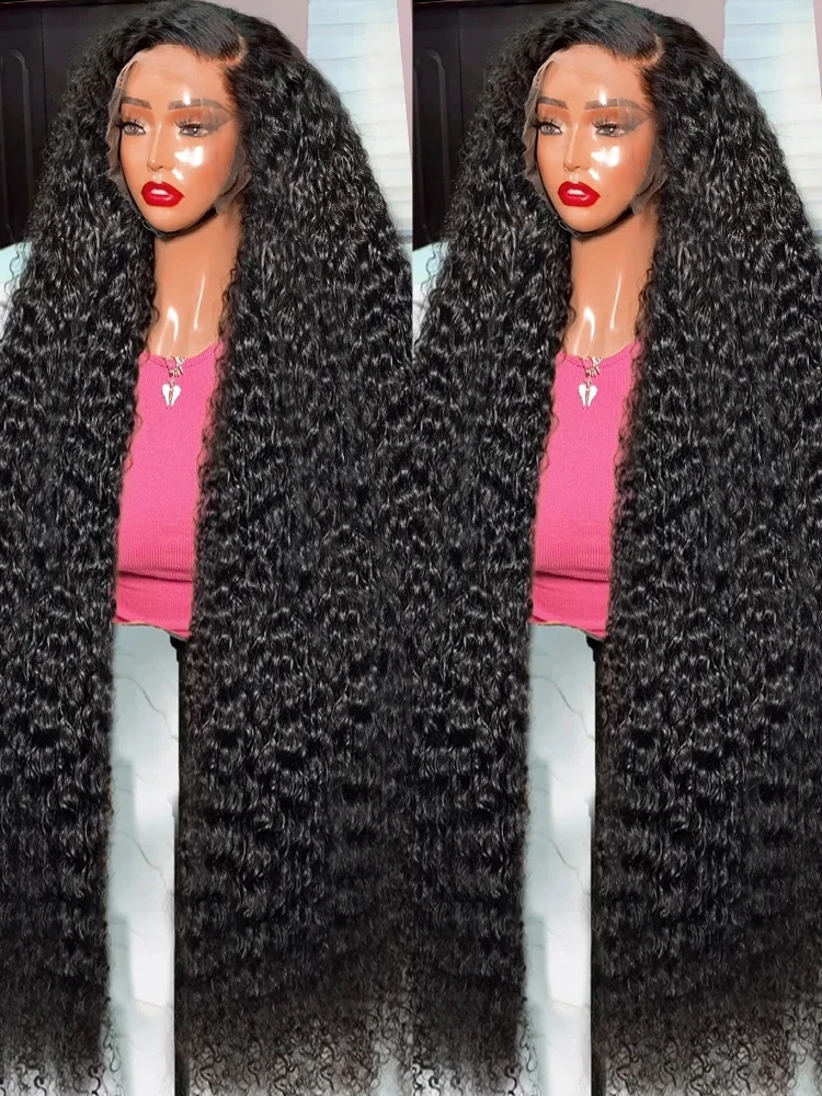

300% Deep Wave 13x6 HD Lace Frontal Human Hair Wig 100% Curly Wet and Wavy Lace Front Human Hair Wigs For Women 250 High Density