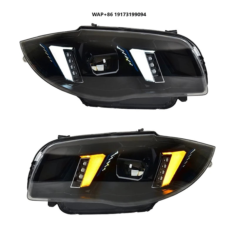 

for-BMW 1 Series E87 Headlamp 2004 2007 2011 118i 120i 125i Front Light Upgrade Projectors Lens Head Lamp LED Headlight