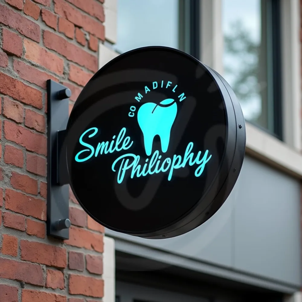 

Custom LED Light Box Outdoor Waterproof for Business Sign Acrylic Double Sided Storefront Signage Wall Mounted
