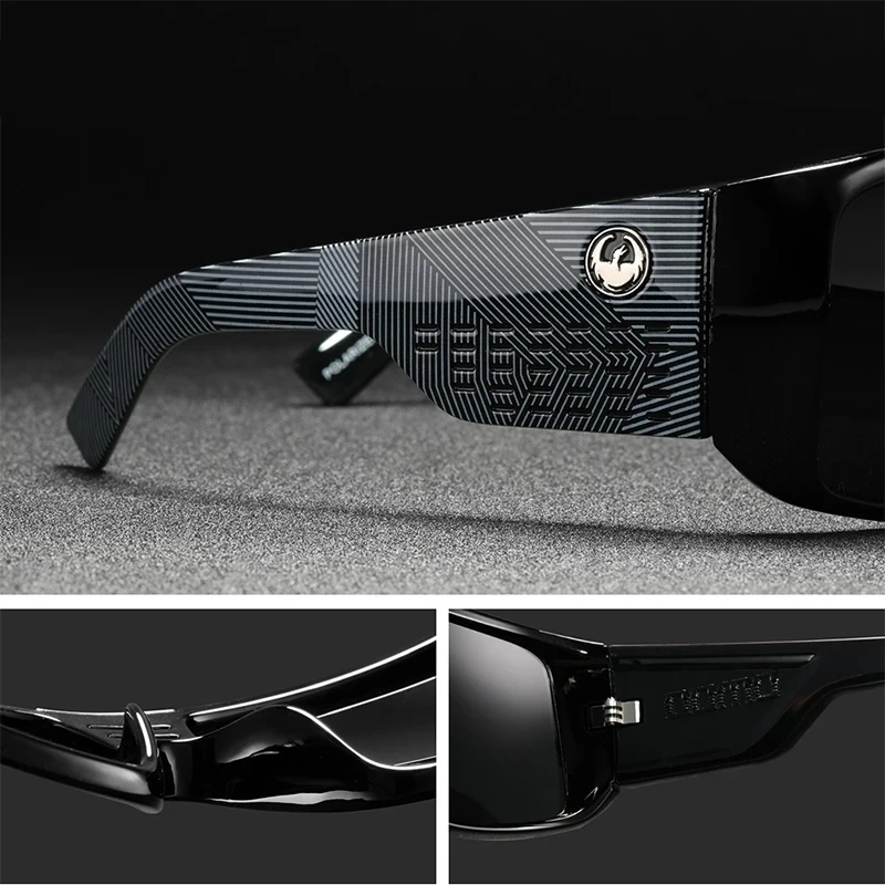 OCYCO Brand Designer Dragon Sunglasses Men Women Square Driving Sun Glasses for Men Hiking Fishing Sport Goggles Eyewear