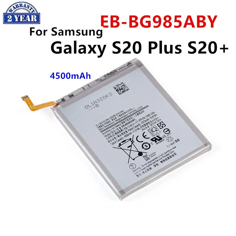 

Brand New EB-BG985ABY 4500mAh Replacement Battery For Samsung Galaxy S20 Plus S20Plus S20+ Mobile phone Batteries