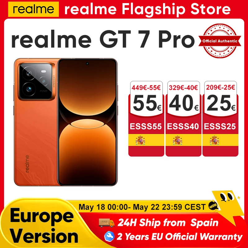 realme GT 7 Pro Smartphone 5G Global Version Snapdragon 8 Elite
