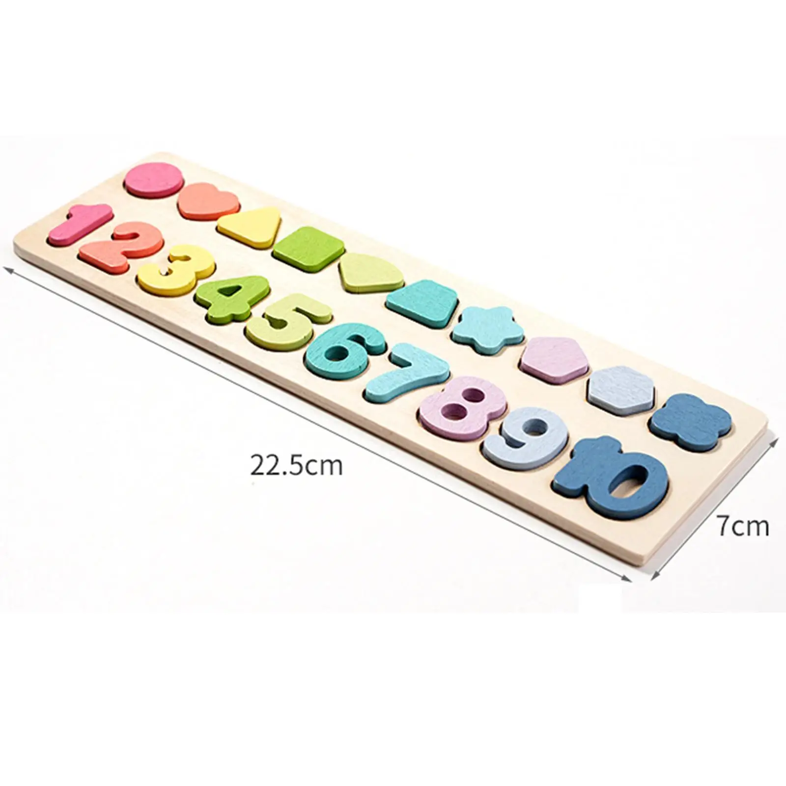 Number Shape Puzzle Sorting Toys Development Toy Montessori Toy Matching Shape and Color Toy for Kids Child Ages 3 4 5 Years Old