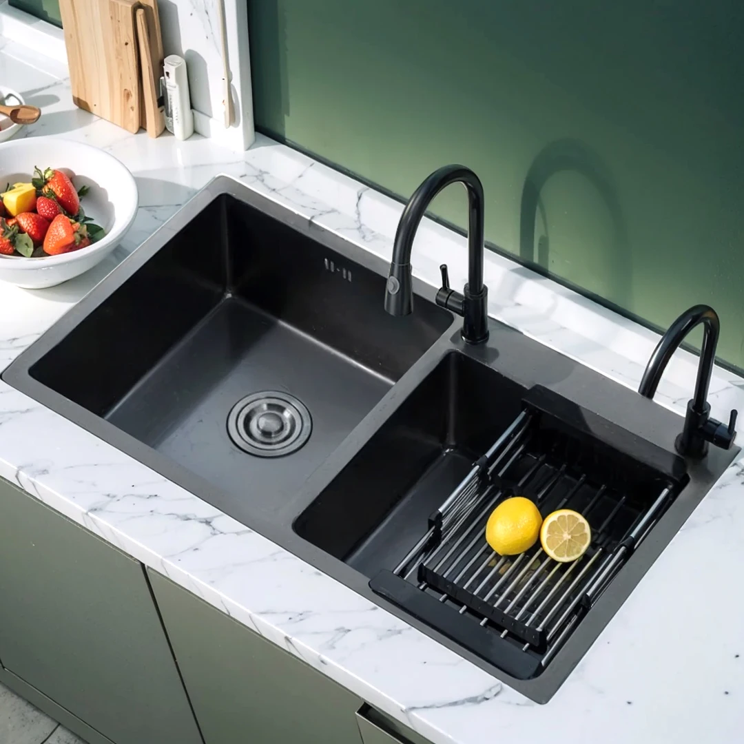 

New Models Handmade Double Undermount Kitchen Sink Stainless Steel Double Bowl Kitchen Stainless Steel Sink Manufacturer