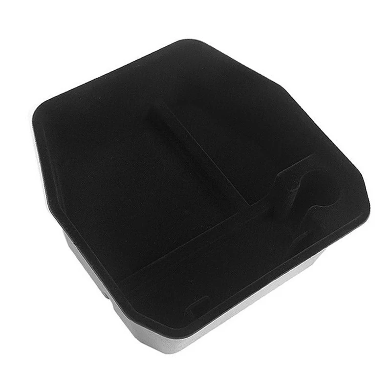 صندوق تخزين مسند ذراع التحكم المركزي للسيارة مناسب لسيارة لاند روفر ديفندر 90 110 2023 2022 2021 2020 أسود يتدفقون