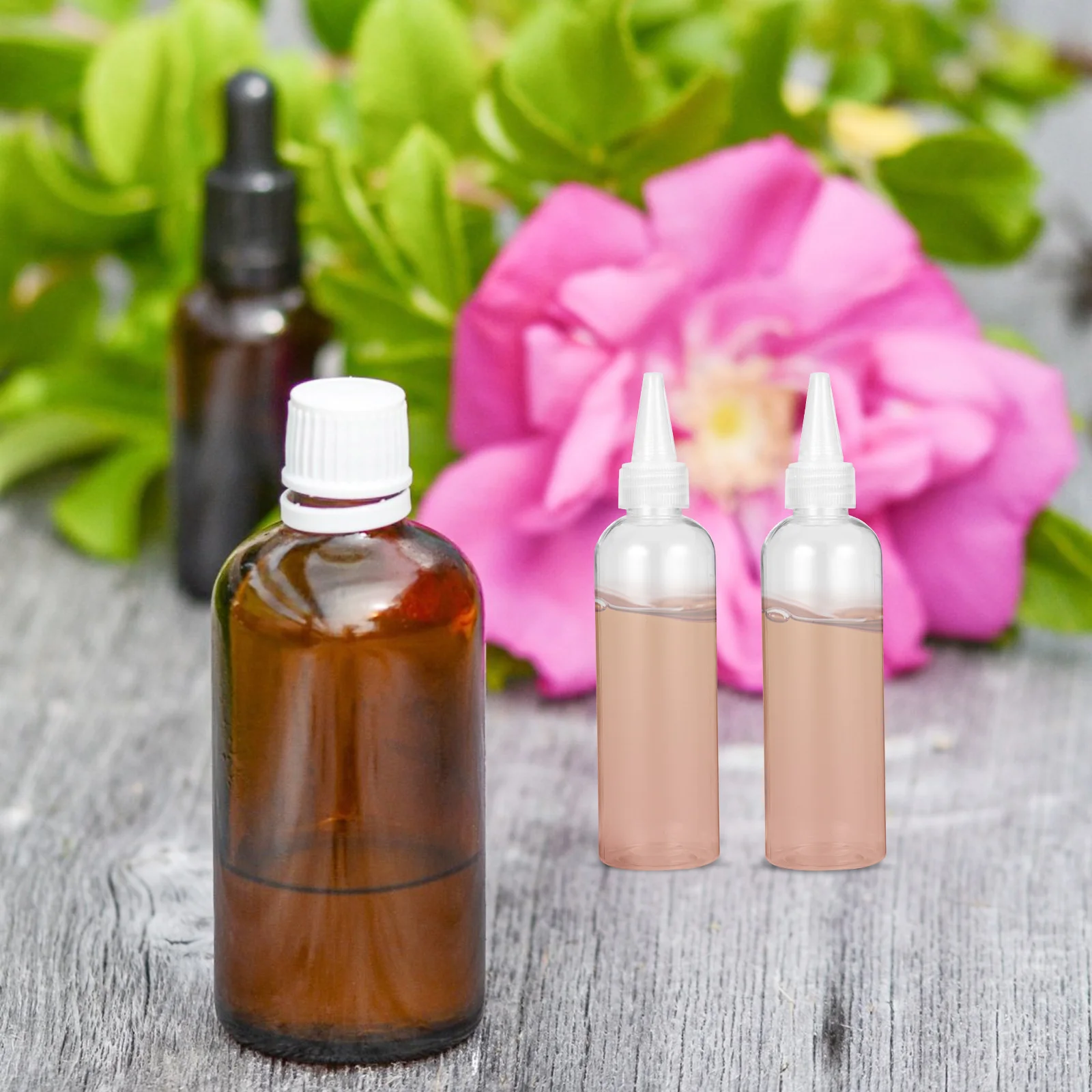 

20Pcs Empty Plastic Beak Bottles 120Ml Small Flow Squeeze Containers Pointed Mouth Liquid Storage Craft Paint Glue