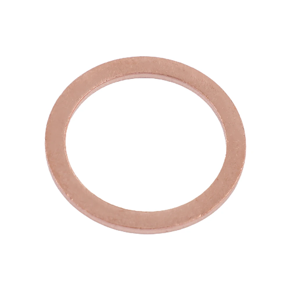 for versatile Copper Flat Ring Seal Gasket Set 100PCS Assortment Kit for M14 Perfect for Automotive and Marine Use