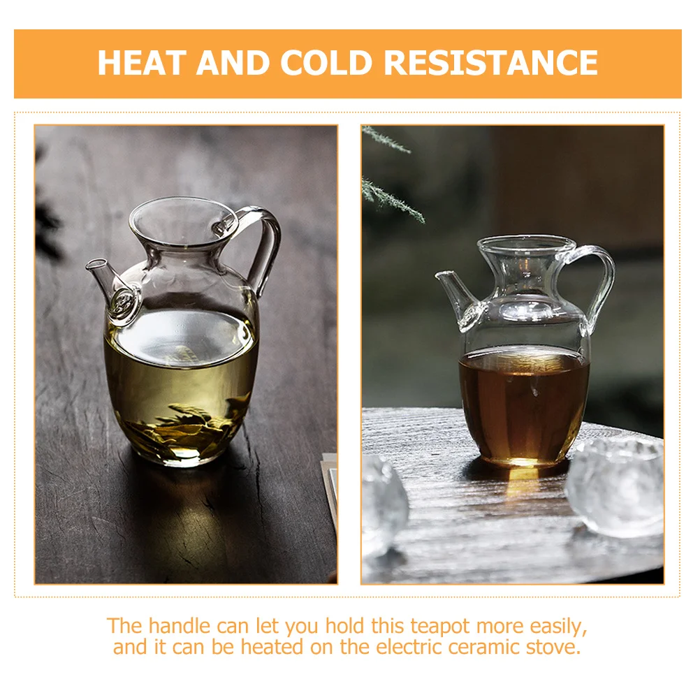 

Small Heat Resistant Glass Teapot Kettle Kung Fu Tea Pot for Home Heatable Transparent Tea Maker Heat Resistant Glass Teapot
