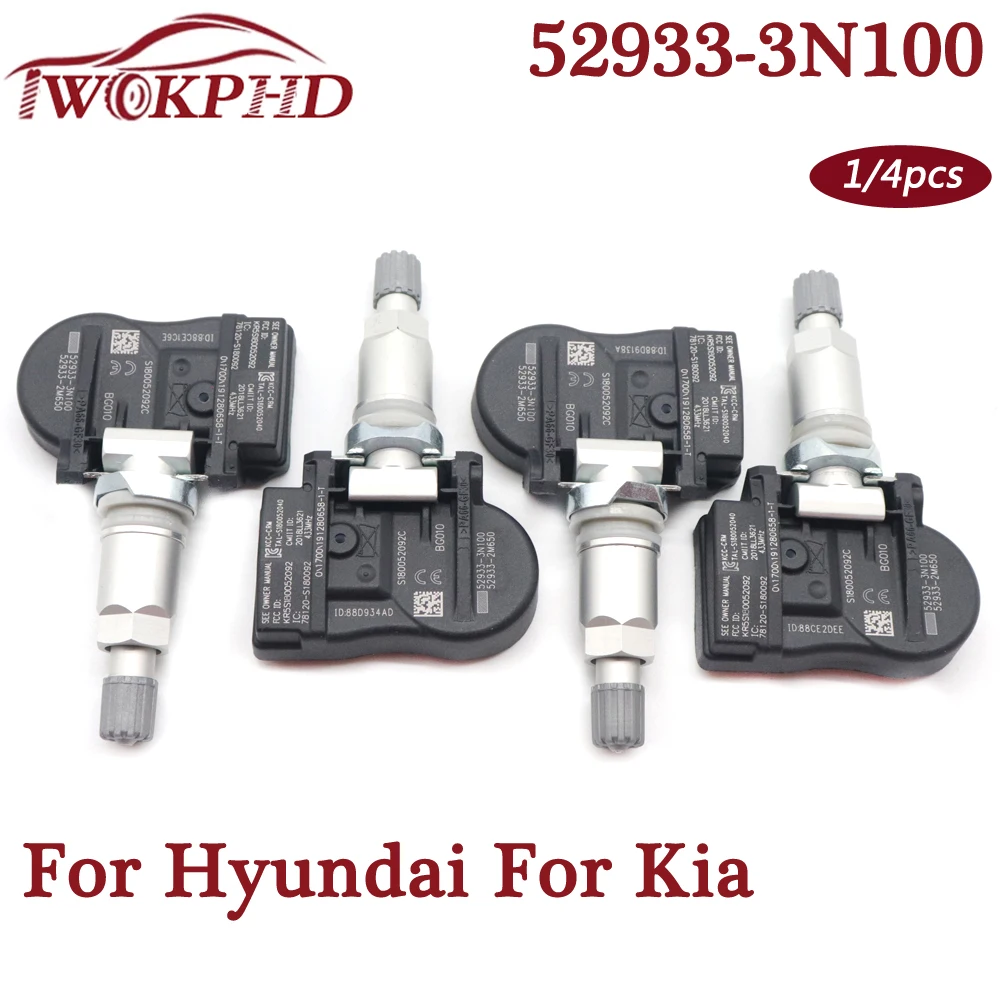 Tire Pressure Sensor 52933-3N100 529333N100 529332M650 TPMS Wheel Monitor System For Hyundai Accent Kia Sorento Rio 2012-2020