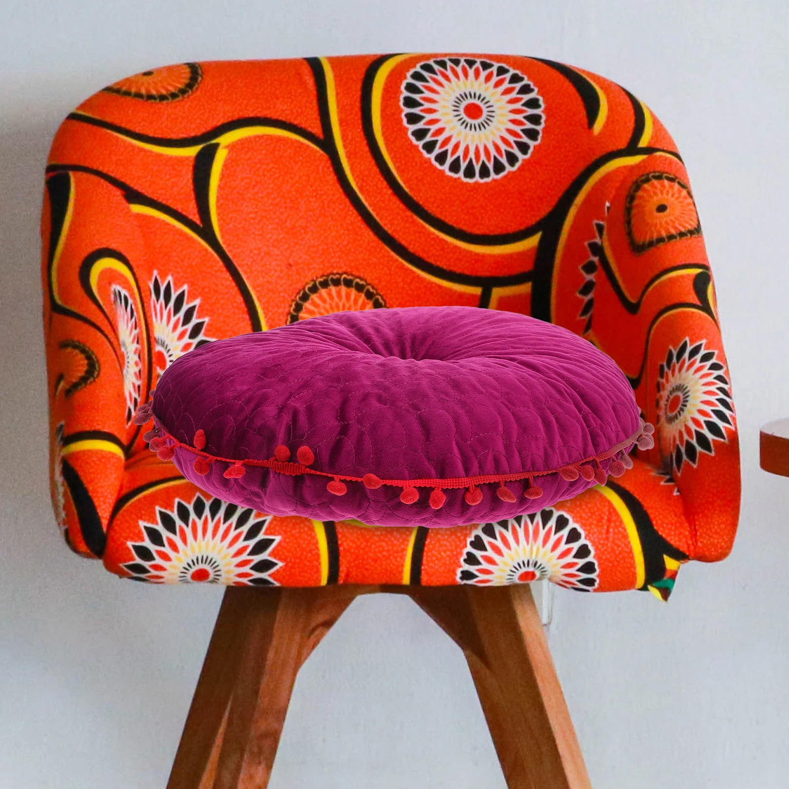 

Seat Cushion for Car Chairs Dining Room Office Computer Seat Pad Soft Round Multi Purpose Sitting Mat Household Decorative Chair